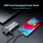 SK05 Pro Flat LED Flashlight with 8000mAh Power Bank - Image 2