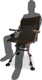 Black Sierra Nitro Pro XL 360 Degree Silent Swivel Hunt Chair - Image 3