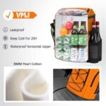 VMJ Backpack Cooler 36 Cans Insulated Leakproof Lightweight Lunch Bag - Image 4